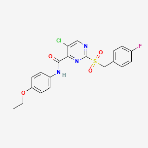 5-chloro-N-(4-ethoxyphenyl)-2-[(4-fluorobenzyl)sulfonyl]pyrimidine-4-carboxamide