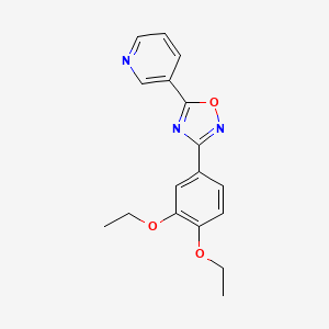 3-[3-(3,4-Diethoxyphenyl)-1,2,4-oxadiazol-5-yl]pyridine