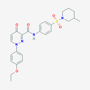 1-(4-ethoxyphenyl)-N-{4-[(3-methylpiperidin-1-yl)sulfonyl]phenyl}-4-oxo-1,4-dihydropyridazine-3-carboxamide