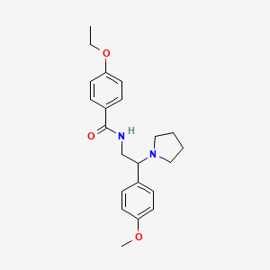 4-ethoxy-N-[2-(4-methoxyphenyl)-2-(pyrrolidin-1-yl)ethyl]benzamide