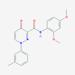 N-(2,4-dimethoxyphenyl)-1-(3-methylphenyl)-4-oxo-1,4-dihydropyridazine-3-carboxamide