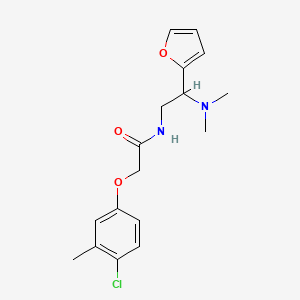 2-(4-chloro-3-methylphenoxy)-N-[2-(dimethylamino)-2-(furan-2-yl)ethyl]acetamide