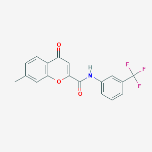 7-methyl-4-oxo-N-[3-(trifluoromethyl)phenyl]-4H-chromene-2-carboxamide