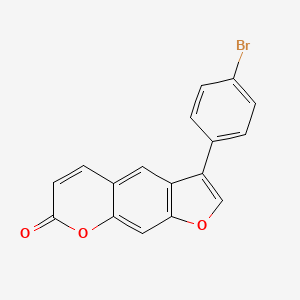 3-(4-bromophenyl)-7H-furo[3,2-g]chromen-7-one