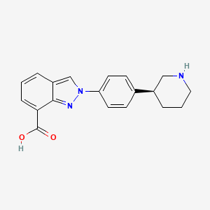 molecular formula C19H19N3O2 B1139364 Niraparib metabolite M1 CAS No. 1476777-06-6