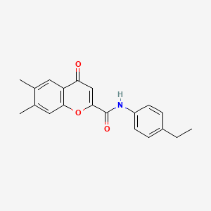 N-(4-ethylphenyl)-6,7-dimethyl-4-oxo-4H-chromene-2-carboxamide