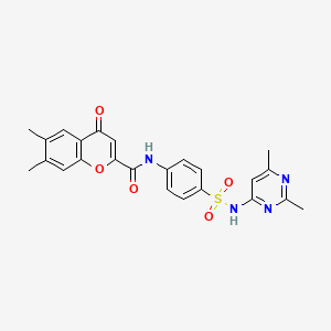 N-{4-[(2,6-dimethylpyrimidin-4-yl)sulfamoyl]phenyl}-6,7-dimethyl-4-oxo-4H-chromene-2-carboxamide