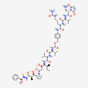 molecular formula C65H100N12O15 B1139365 mDPR-Val-Cit-PAB-MMAE CAS No. 1491152-26-1