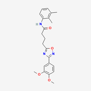 4-[3-(3,4-dimethoxyphenyl)-1,2,4-oxadiazol-5-yl]-N-(2,3-dimethylphenyl)butanamide