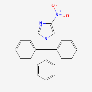 molecular formula C22H17N3O2 B1139368 4-Nitro-1-trityl-1H-imidazole CAS No. 173865-33-3