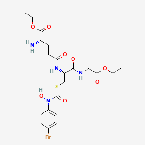 molecular formula C21H29BrN4O8S B1139369 Glyoxalase I inhibitor free base CAS No. 174568-92-4