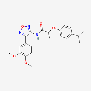 N-[4-(3,4-dimethoxyphenyl)-1,2,5-oxadiazol-3-yl]-2-[4-(propan-2-yl)phenoxy]propanamide