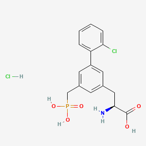 molecular formula C16H18Cl2NO5P B1139372 SDZ 220-581 hydrochloride CAS No. 179411-93-9
