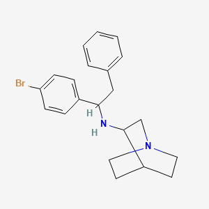 N-[1-(4-bromophenyl)-2-phenylethyl]-1-azabicyclo[2.2.2]octan-3-amine