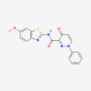 N-(6-methoxy-1,3-benzothiazol-2-yl)-4-oxo-1-phenyl-1,4-dihydropyridazine-3-carboxamide