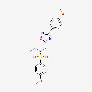 N-ethyl-4-methoxy-N-{[3-(4-methoxyphenyl)-1,2,4-oxadiazol-5-yl]methyl}benzenesulfonamide