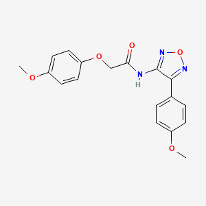 2-(4-methoxyphenoxy)-N-[4-(4-methoxyphenyl)-1,2,5-oxadiazol-3-yl]acetamide