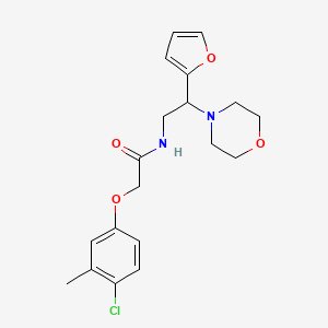 2-(4-chloro-3-methylphenoxy)-N-[2-(furan-2-yl)-2-(morpholin-4-yl)ethyl]acetamide