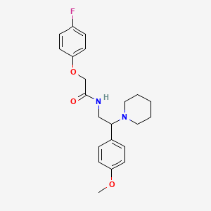 2-(4-fluorophenoxy)-N-[2-(4-methoxyphenyl)-2-(piperidin-1-yl)ethyl]acetamide