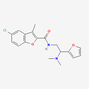 5-chloro-N-[2-(dimethylamino)-2-(furan-2-yl)ethyl]-3-methyl-1-benzofuran-2-carboxamide