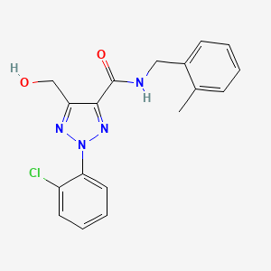 2-(2-chlorophenyl)-5-(hydroxymethyl)-N-(2-methylbenzyl)-2H-1,2,3-triazole-4-carboxamide