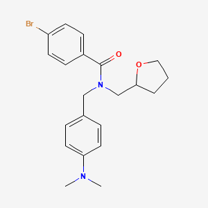 4-bromo-N-[4-(dimethylamino)benzyl]-N-(tetrahydrofuran-2-ylmethyl)benzamide