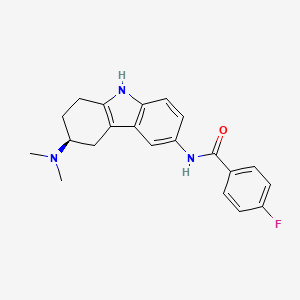 molecular formula C21H22FN3O B1139389 LY 344864 S-enantiomer CAS No. 186544-27-4