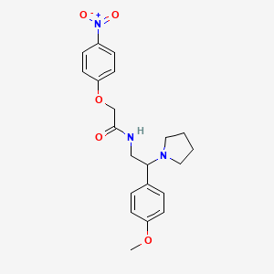 N-[2-(4-methoxyphenyl)-2-(pyrrolidin-1-yl)ethyl]-2-(4-nitrophenoxy)acetamide