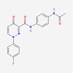 N-[4-(acetylamino)phenyl]-1-(4-fluorophenyl)-4-oxo-1,4-dihydropyridazine-3-carboxamide