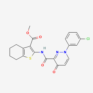 Methyl 2-({[1-(3-chlorophenyl)-4-oxo-1,4-dihydropyridazin-3-yl]carbonyl}amino)-4,5,6,7-tetrahydro-1-benzothiophene-3-carboxylate