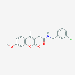 N-(3-chlorobenzyl)-2-(7-methoxy-4-methyl-2-oxo-2H-chromen-3-yl)acetamide