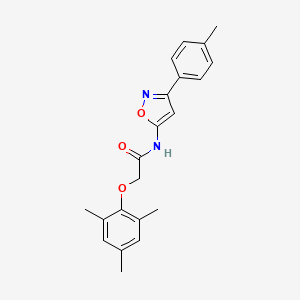 N-[3-(4-methylphenyl)-1,2-oxazol-5-yl]-2-(2,4,6-trimethylphenoxy)acetamide