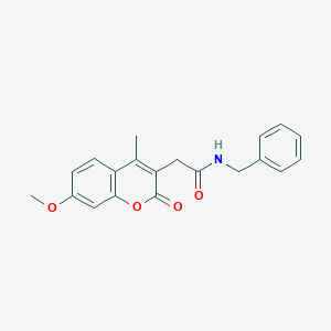 N-benzyl-2-(7-methoxy-4-methyl-2-oxo-2H-chromen-3-yl)acetamide