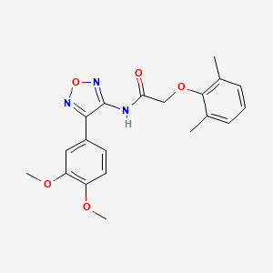 molecular formula C20H21N3O5 B11393968 N-[4-(3,4-dimethoxyphenyl)-1,2,5-oxadiazol-3-yl]-2-(2,6-dimethylphenoxy)acetamide 