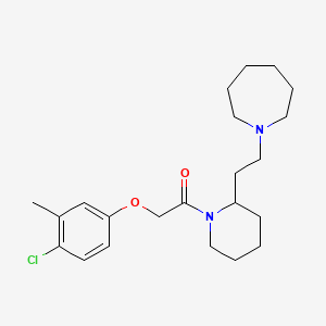 1-{2-[2-(Azepan-1-yl)ethyl]piperidin-1-yl}-2-(4-chloro-3-methylphenoxy)ethanone