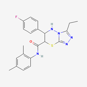 N-(2,4-dimethylphenyl)-3-ethyl-6-(4-fluorophenyl)-6,7-dihydro-5H-[1,2,4]triazolo[3,4-b][1,3,4]thiadiazine-7-carboxamide