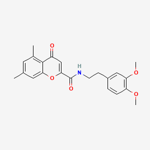 N-[2-(3,4-dimethoxyphenyl)ethyl]-5,7-dimethyl-4-oxo-4H-chromene-2-carboxamide