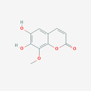 molecular formula C10H8O5 B011394 6,7-二羟基-8-甲氧基香豆素 CAS No. 108221-59-6