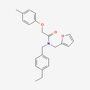 N-(4-ethylbenzyl)-N-(furan-2-ylmethyl)-2-(4-methylphenoxy)acetamide