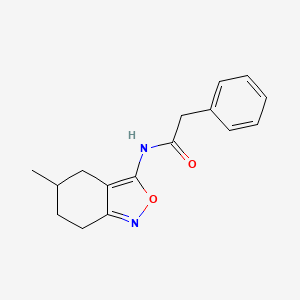 molecular formula C16H18N2O2 B11394030 N-(5-methyl-4,5,6,7-tetrahydro-2,1-benzoxazol-3-yl)-2-phenylacetamide 