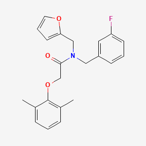 2-(2,6-dimethylphenoxy)-N-(3-fluorobenzyl)-N-(furan-2-ylmethyl)acetamide