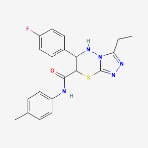 3-ethyl-6-(4-fluorophenyl)-N-(4-methylphenyl)-6,7-dihydro-5H-[1,2,4]triazolo[3,4-b][1,3,4]thiadiazine-7-carboxamide