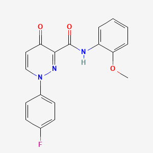 molecular formula C18H14FN3O3 B11394106 1-(4-fluorophenyl)-N-(2-methoxyphenyl)-4-oxo-1,4-dihydropyridazine-3-carboxamide 