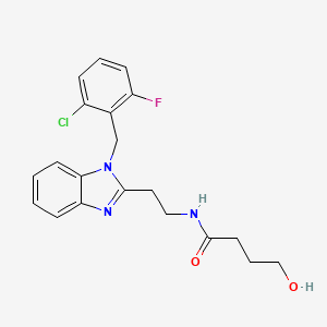 N-{2-[1-(2-chloro-6-fluorobenzyl)-1H-benzimidazol-2-yl]ethyl}-4-hydroxybutanamide