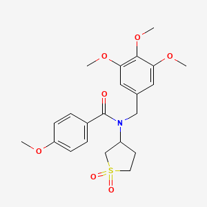 N-(1,1-dioxidotetrahydrothiophen-3-yl)-4-methoxy-N-(3,4,5-trimethoxybenzyl)benzamide