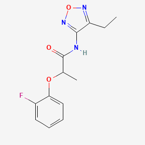 N-(4-ethyl-1,2,5-oxadiazol-3-yl)-2-(2-fluorophenoxy)propanamide