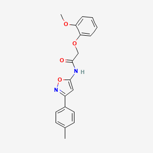 2-(2-methoxyphenoxy)-N-[3-(4-methylphenyl)-1,2-oxazol-5-yl]acetamide