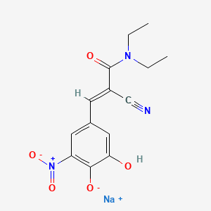molecular formula C14H14N3NaO5 B1139416 Entacapone sodium salt CAS No. 1047659-02-8
