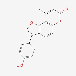 3-(4-methoxyphenyl)-4,9-dimethyl-7H-furo[2,3-f]chromen-7-one