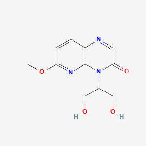 molecular formula C11H13N3O4 B1139422 4-(1,3-Dihydroxypropan-2-yl)-6-methoxypyrido[2,3-b]pyrazin-3(4H)-one CAS No. 1075237-97-6